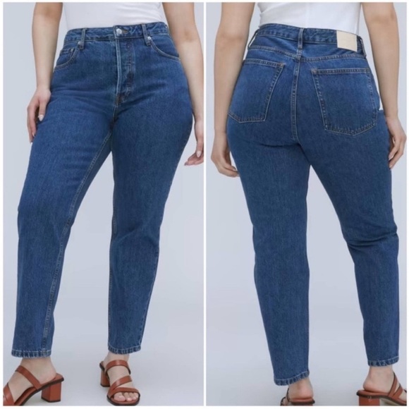 New Everlane The Curvy 90s Cheeky Straight Jean Size 32 ankle high rise cropped - Picture 1 of 16